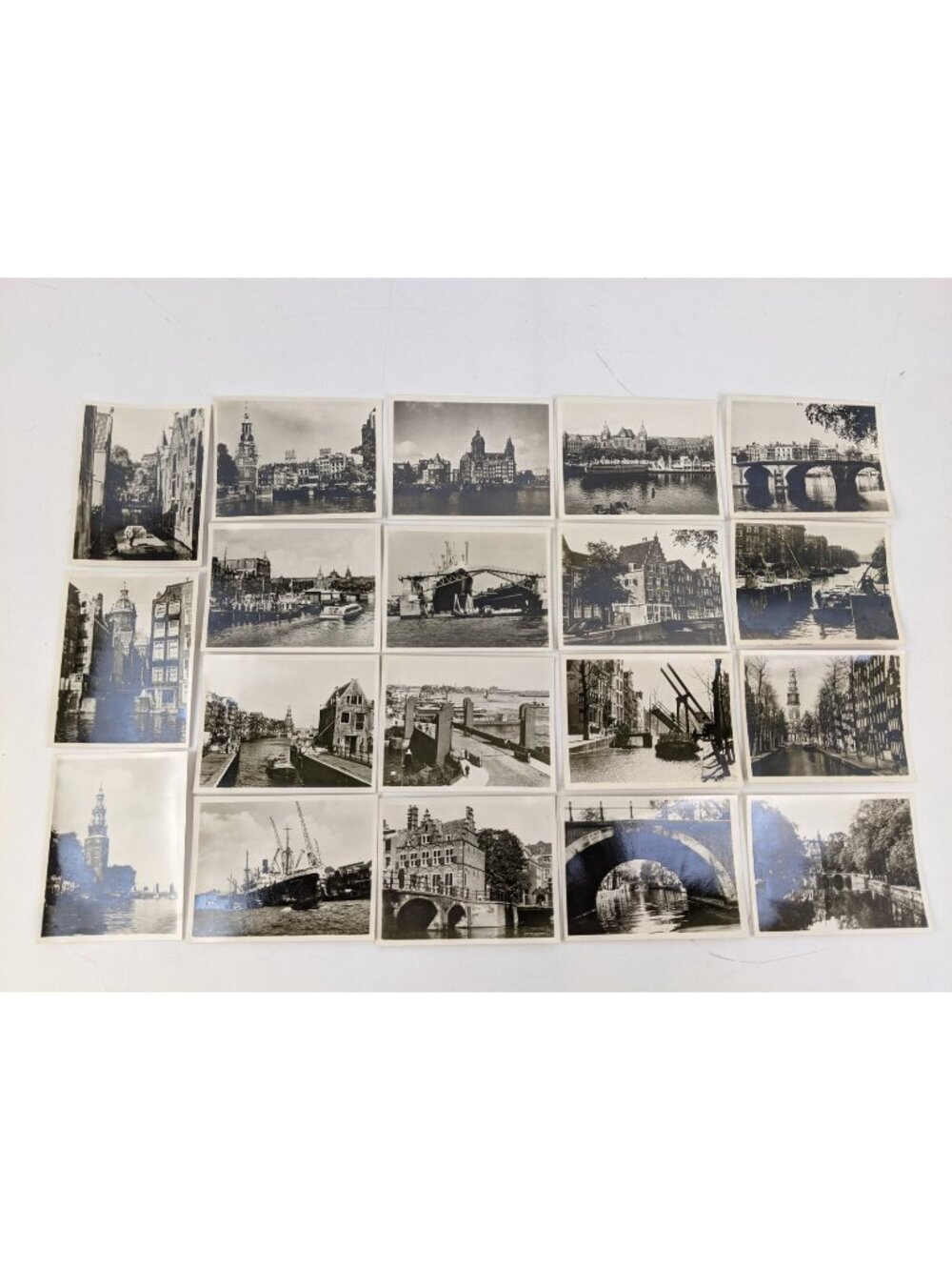 VIntage Amsterdam Photo Postcard Set x 19 MC European Documentary German Backs